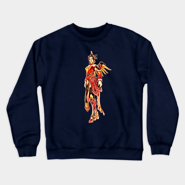 Overwatch Mercy Zhuque Skin Crewneck Sweatshirt by Green_Shirts